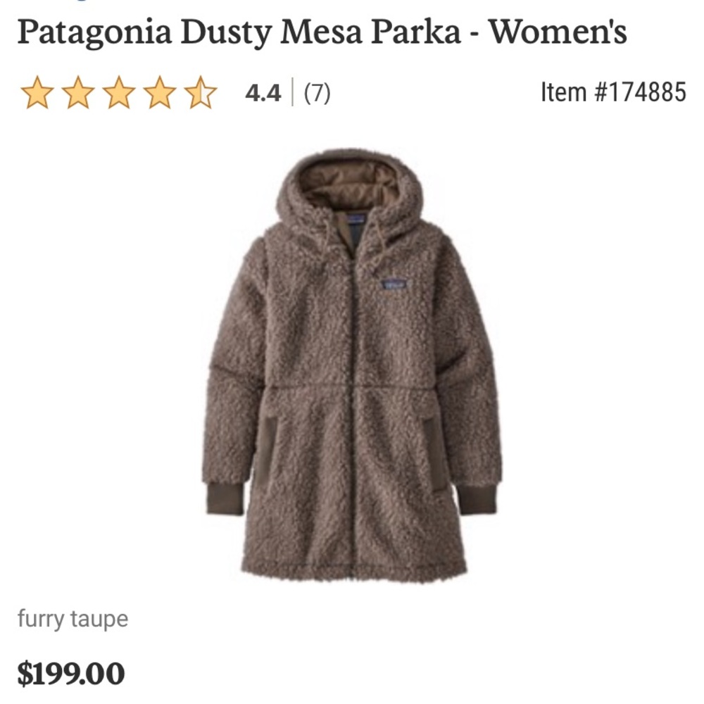 Patagonia Dusty Mesa Fleece Parka